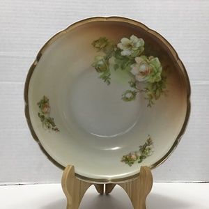 Vintage Antique Victoria Austria Serving Bowl with Floral Design